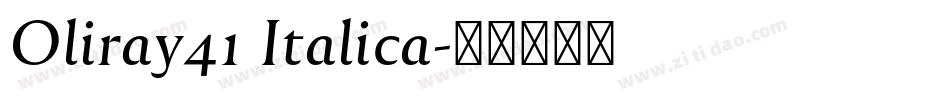 Oliray41 Italica字体转换